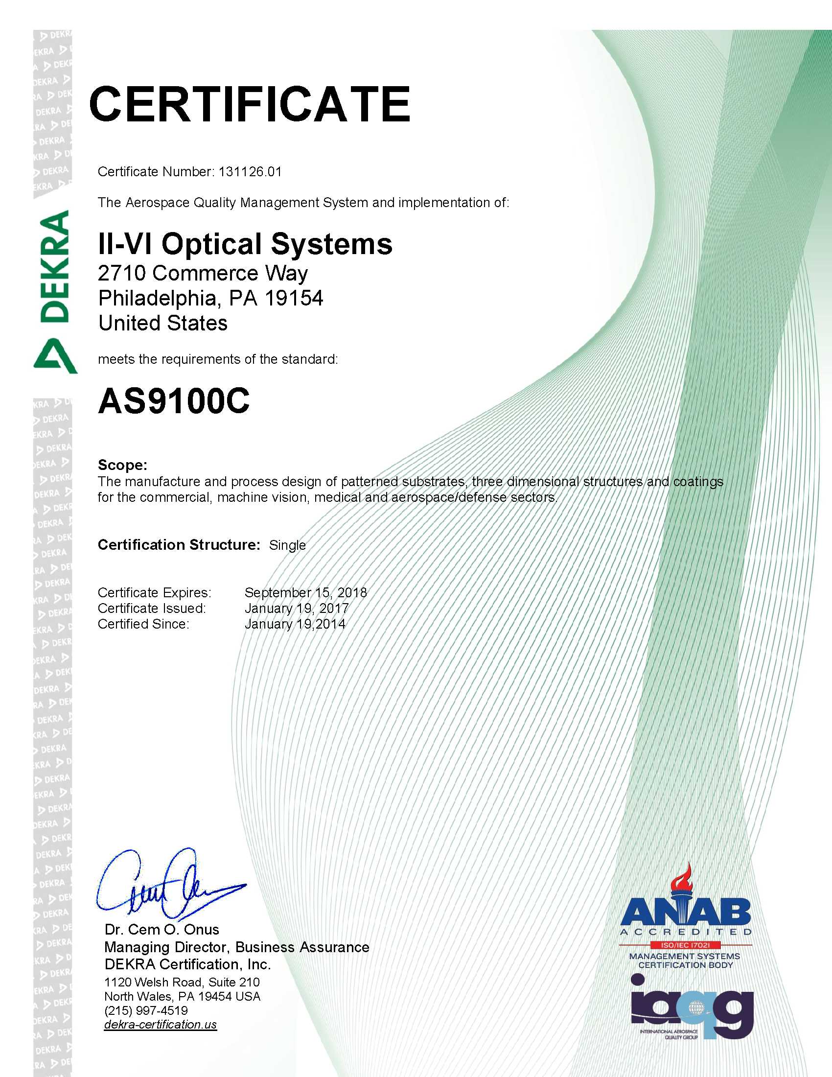 Max Levy Autograph, Inc. Our Certificates