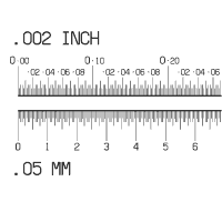 Glass Scale: MicroRule 25" .002"/.05mm